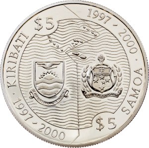 Kiribati/Samoa, 5 Dollars 1997