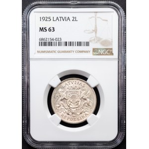 Latvia, 2 Lati 1925, London