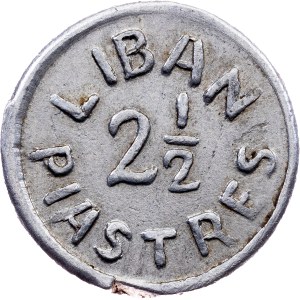 Lebanon, 2 1/2 Piastres 1941