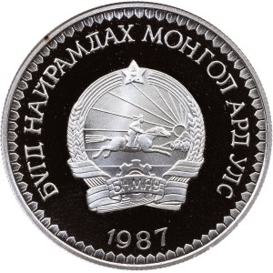 Mongolia, 25 Togrog 1987