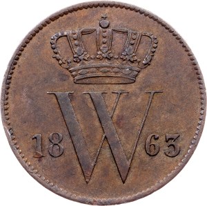 Netherlands, 1 Cent 1863, Utrecht