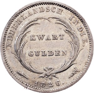 Netherlands East Indies, 1/4 Gulden 1826, Utrecht