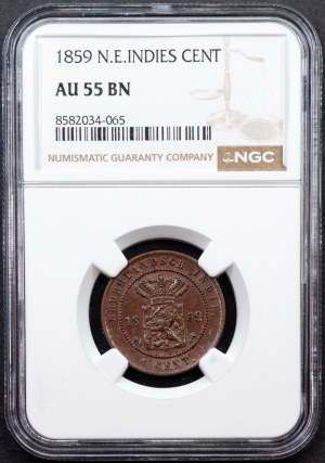 Netherlands East Indies, 1 Cent 1859, Utrecht