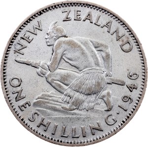 New Zealand, 1 Shilling 1946, London
