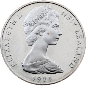 New Zealand, 1 Dollar 1974, Canberra