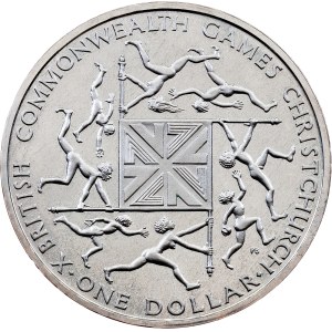 New Zealand, 1 Dollar 1974, Canberra