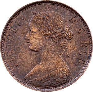 Newfoundland, 1 Cent 1876, Heaton