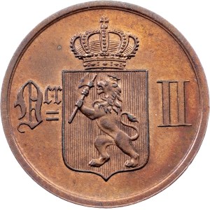 Norway, 2 Ore 1893, Kongsberg