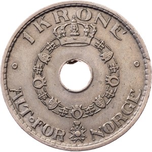 Norway, 1 Krone 1926, Kongsberg
