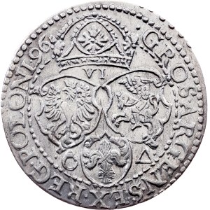 Poland, Szóstak / 6 Groszy 1596, Malbork