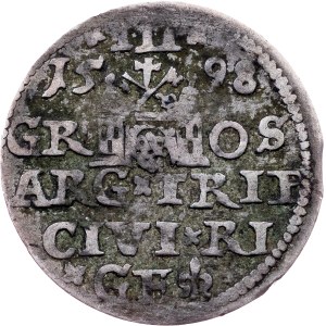 Poland, 3 Groszy / Trojak 1598, Riga