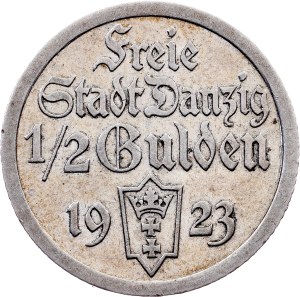 Poland, 1/2 Gulden 1923, Gdańsk