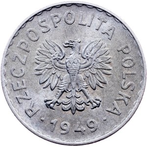 Poland, 1 Zloty 1949