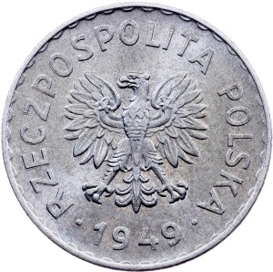 Poland, 1 Zloty 1949