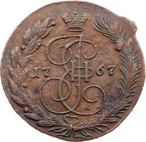 Russia, 5 Kopecks 1767, EM