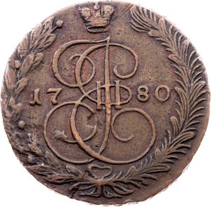 Russia, 5 Kopecks 1780, EM