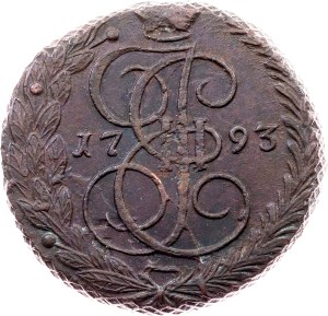 Russia, 5 Kopecks 1793, EM