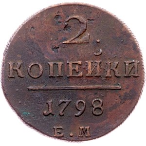 Russia, 2 Kopecks 1798, EM