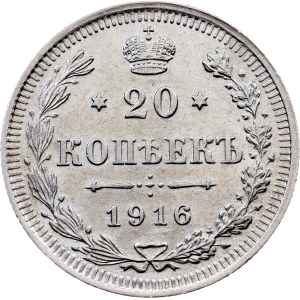 Russia, 20 Kopecks 1916, BC