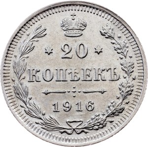 Russia, 20 Kopecks 1916, BC
