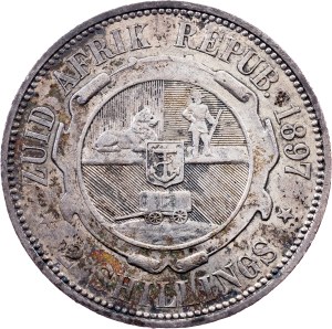 South African Republic, 2 Shillings 1897, Pretoria