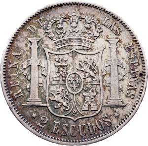 Spain, 2 Escudos 1867, Madrid