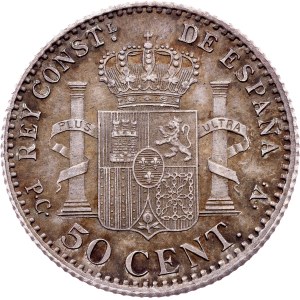 Spain, 50 Centimos 1910, Madrid