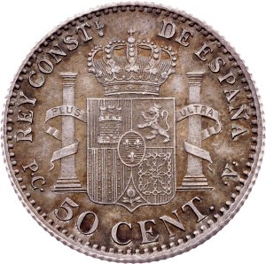 Spain, 50 Centimos 1910, Madrid