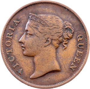Straits Settlements, 1 Cent 1862, Calcutta