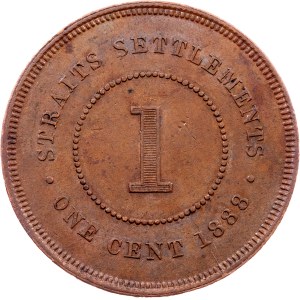 Straits Settlements, 1 Cent 1888, London
