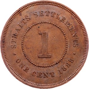 Straits Settlements, 1 Cent 1888, London