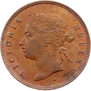 Straits Settlements , 1 Cent 1872, Heaton