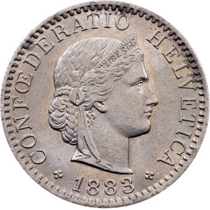 Switzerland, 20 Rappen 1883, Bern