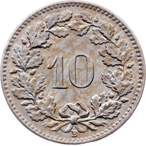 Switzerland, 10 Rappen 1908, Bern