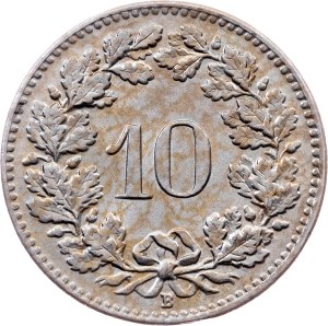 Switzerland, 10 Rappen 1908, Bern