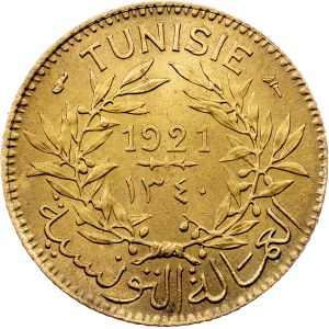 Tunisia, 1 Franc 1921, Paris