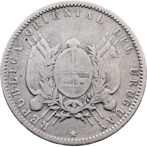 Uruguay, 20 Centesimos 1877, Paris