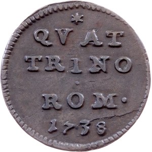 Vatican City, 1 Quattrino 1738