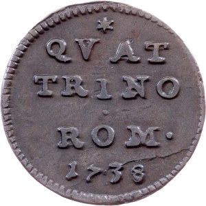 Vatican City, 1 Quattrino 1738