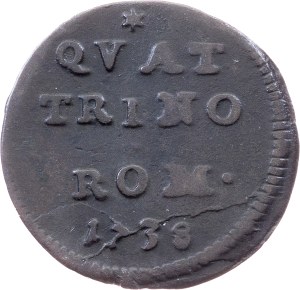 Vatican City, 1 Quattrino 1738