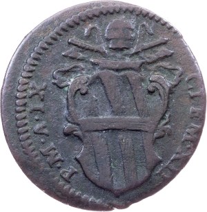 Vatican City, 1 Quattrino 1739, Gubbio