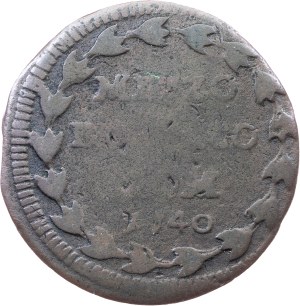 Vatican City, 1/2 Baiocco 1740 (Sede Vacante)