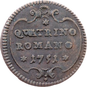 Vatican City, 1 Quattrino 1751