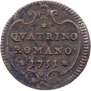 Vatican City, 1 Quattrino 1751