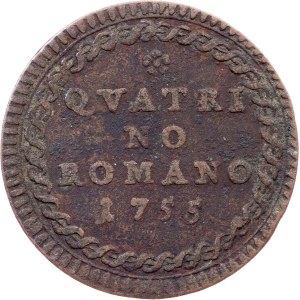Vatican City, 1 Quattrino 1755