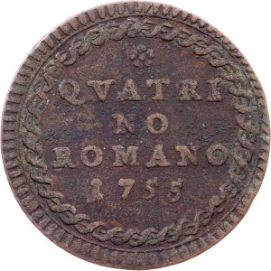 Vatican City, 1 Quattrino 1755