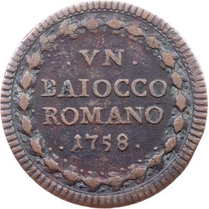 Vatican City, 1 Baiocco 1758