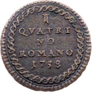 Vatican City, 1 Quattrino 1758