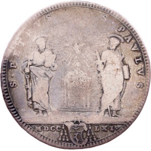 Vatican City, 1 Testone 1761, Rome