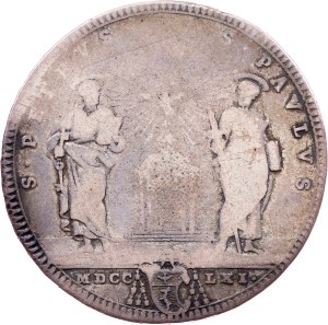 Vatican City, 1 Testone 1761, Rome